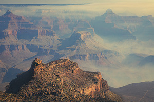 Grand Canyon Foggy Sunrise by Kelley McClure