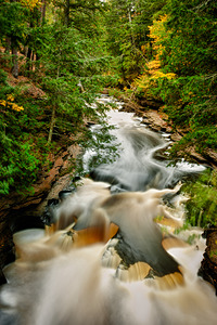 Presque Isle River Michigan Fall by Kelley McClure