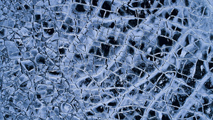 Aerial Icy Lake Superior Abstract