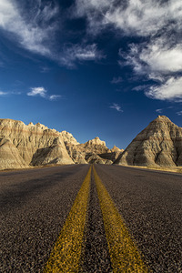 Badlands Freeway Vertical by Kelley McClure
