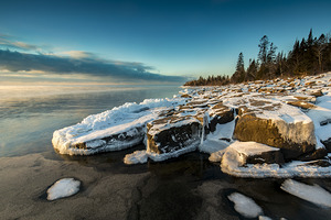 Rocky Lake Superior Sunrise