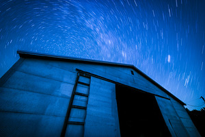 Star Trails over Farm Country by Kelley McClure