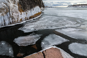 Pancake Ice on Lake Superior
