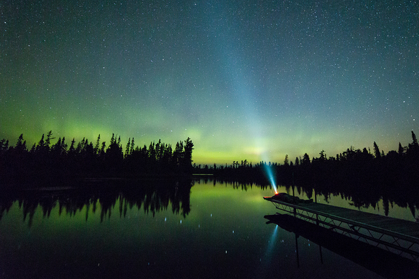 Northern Lights In Action Print