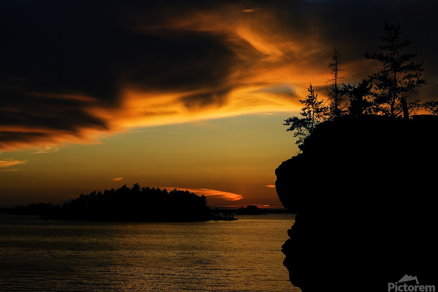 Sunset Over Voyageurs  Print