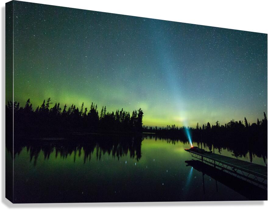 Northern Lights In Action Canvas Print