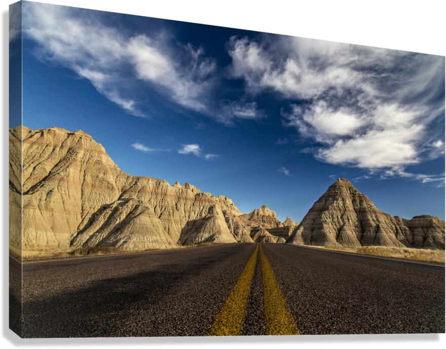 Badlands Freeway Canvas Print