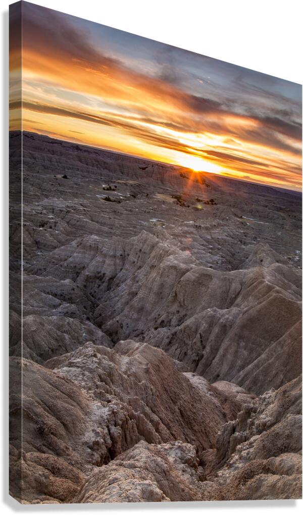 Badlands Sunrise Canvas Print