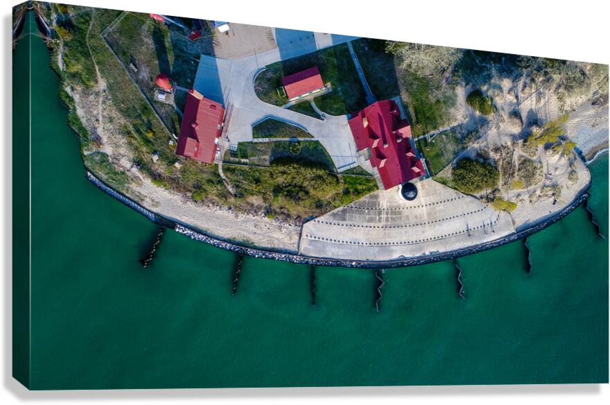 Point Betsie Michigan From Above Canvas Print