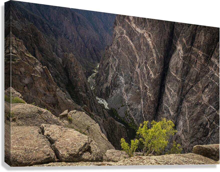 Painted Wall Black Canyon of the Gunnison Canvas Print