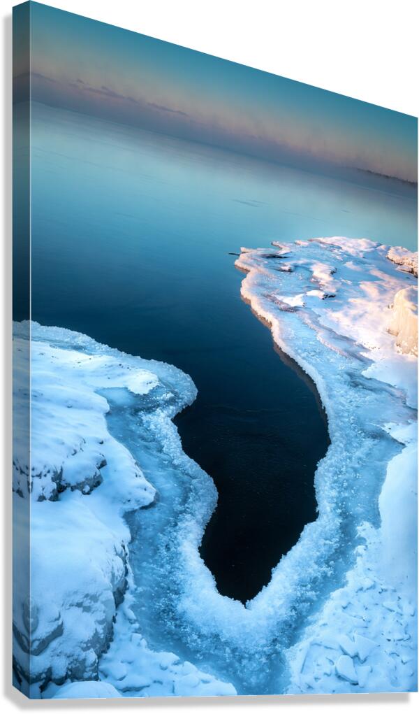 Sunrise on Ice Canvas Print