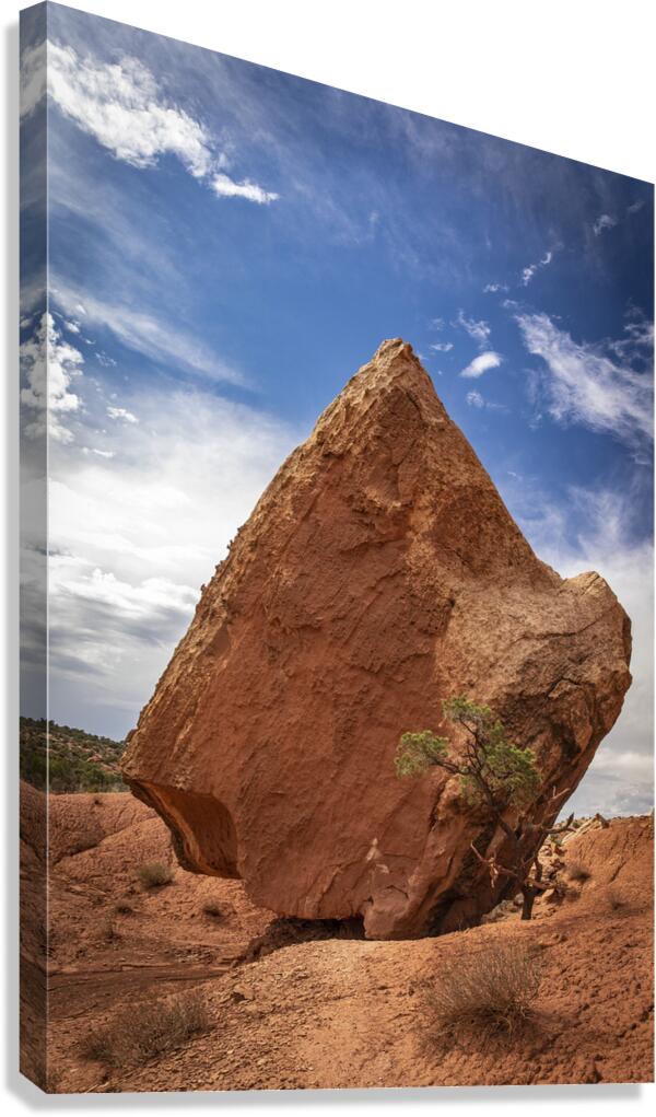 Tilted Rock Canvas Print