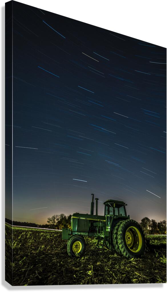 John Deere Under The Stars Canvas Print