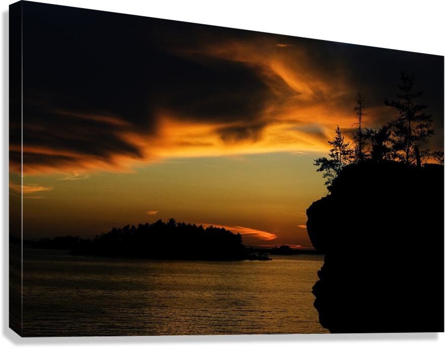 Sunset Over Voyageurs Canvas Print