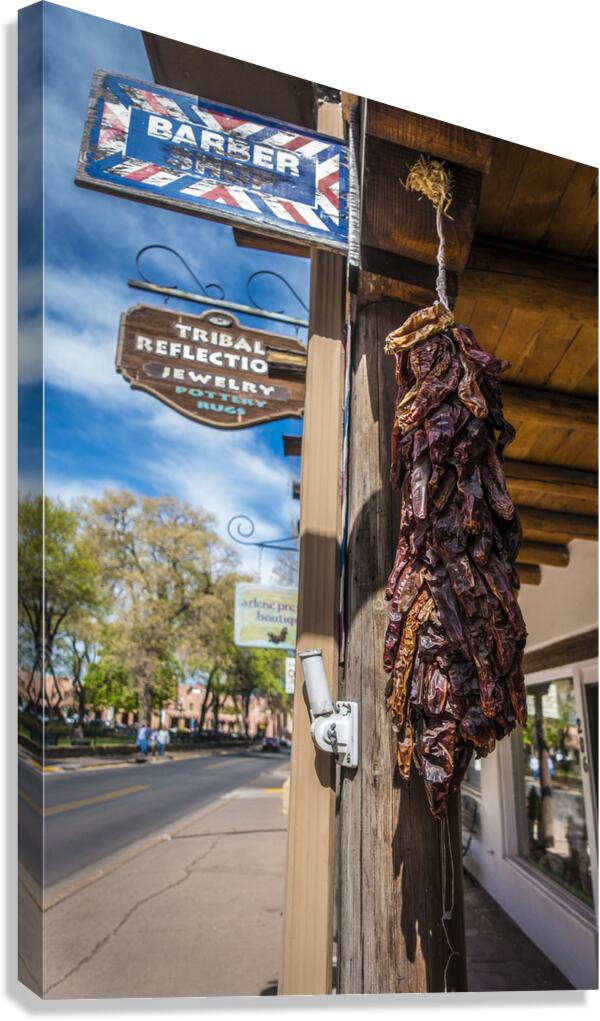 Sante Fe New Mexico Shops Canvas Print