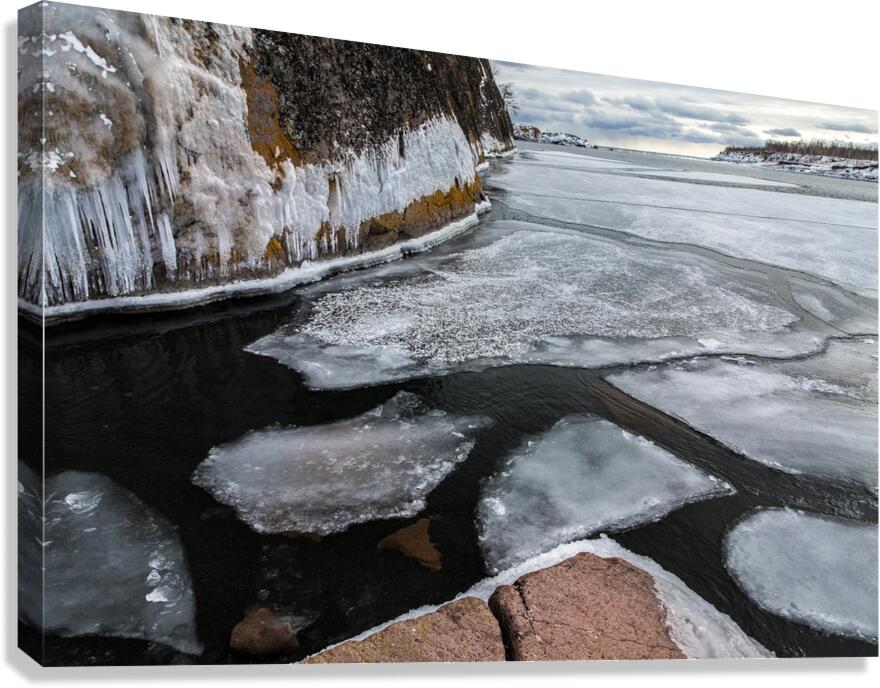 Pancake Ice on Lake Superior Canvas Print