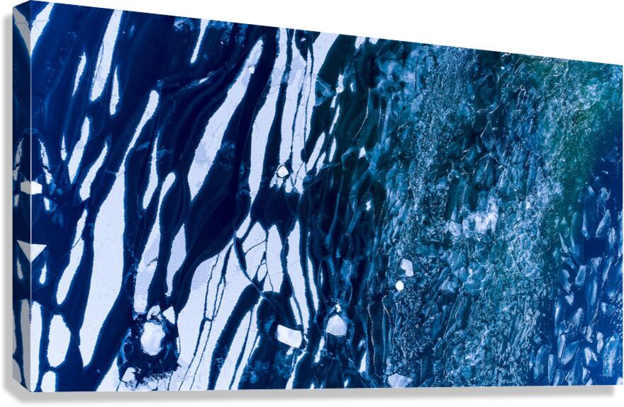 Lake Superior Ice Art Canvas Print