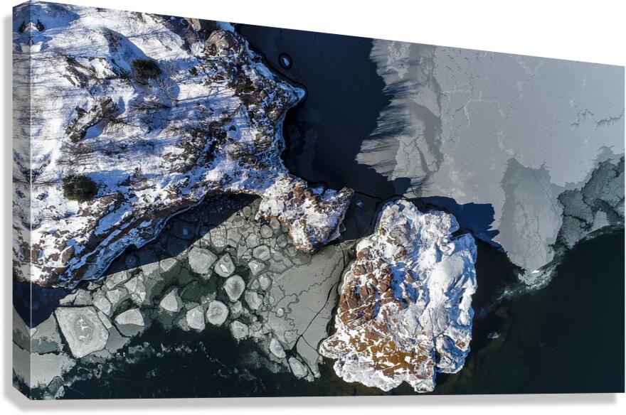 Lake Superior from Above Canvas Print
