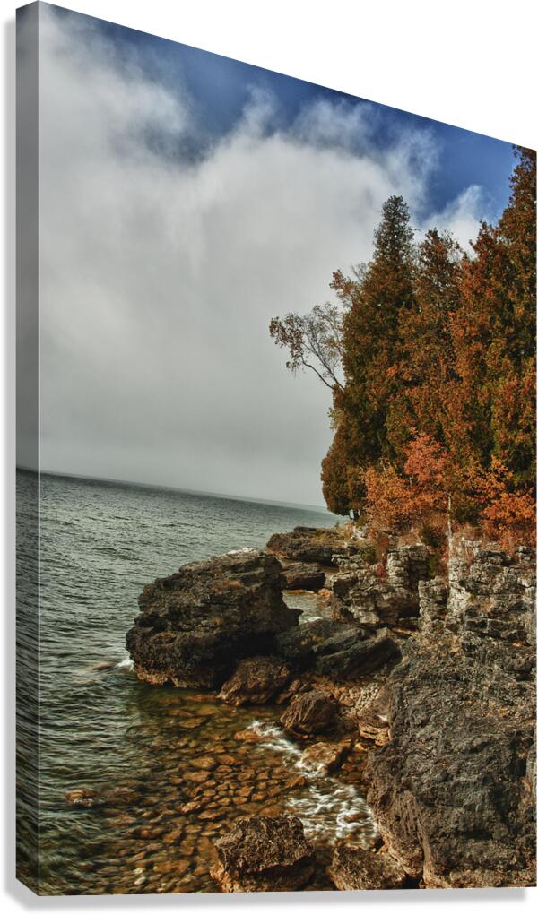 Lake Michigan Shore Line Wisconsin Canvas Print