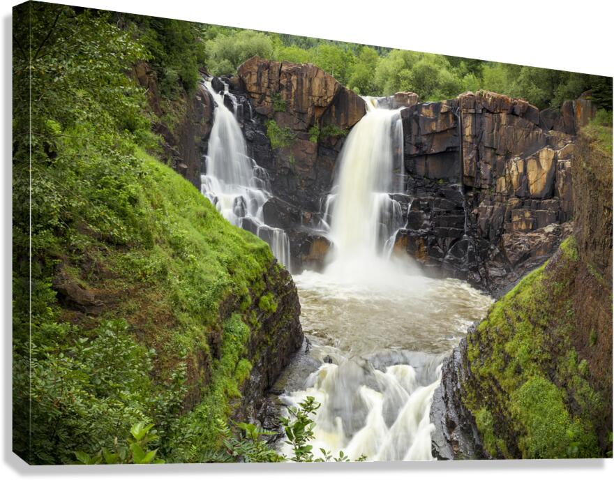 High Falls Overlook Waterfall Canvas Print