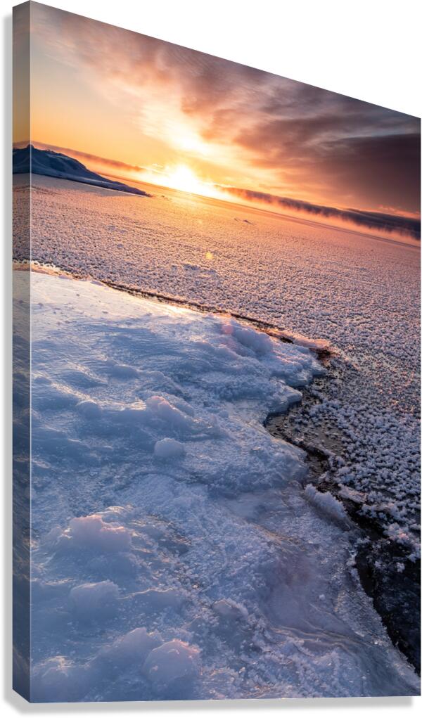 Minnesota North Shore Winter Sunrise Canvas Print