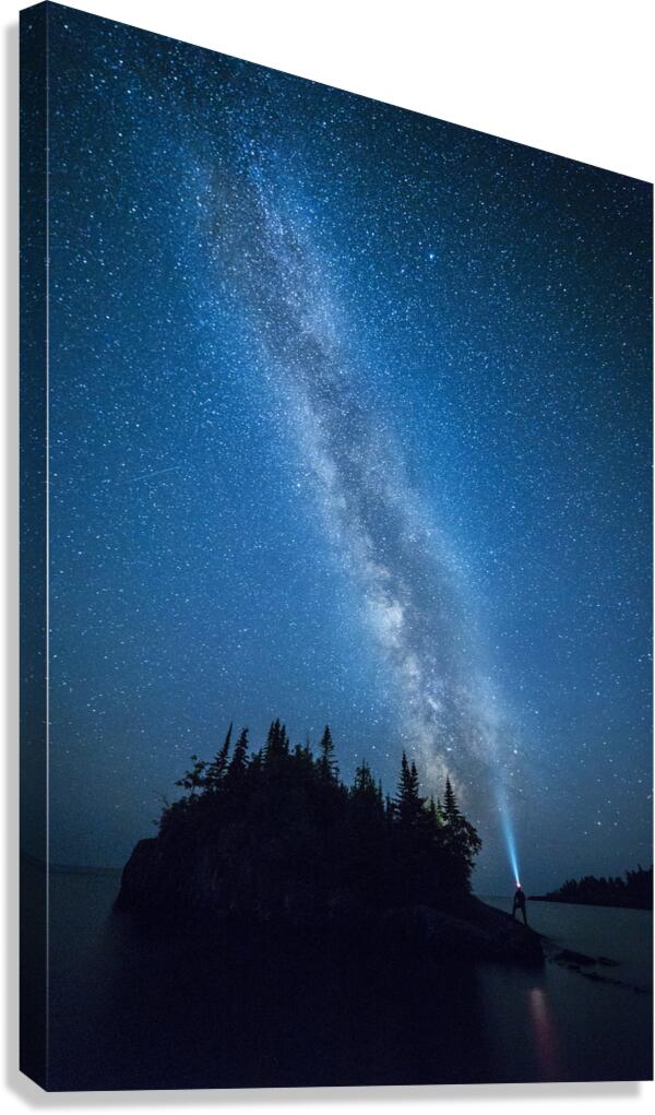 Minnesota North Shore Star Gazing Canvas Print