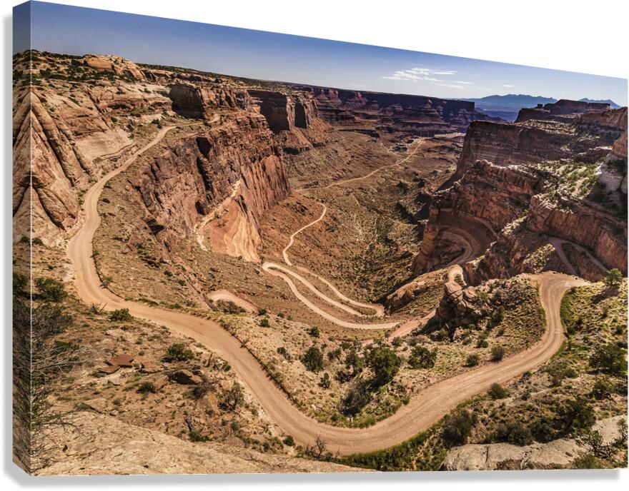 Schafer Road Canyonlands National Park Canvas Print