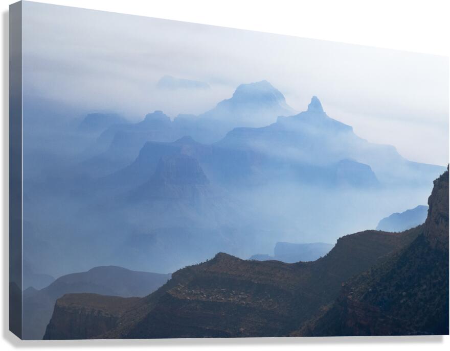 Blue Morning over the Grand Canyon Canvas Print