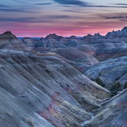 Sunset Over The Badlands
