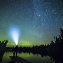 Northern Lights Over Boundary Waters Minnesota