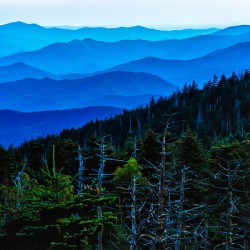 Blue Hour Over the Smoky Mountains