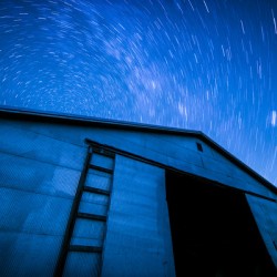 Star Trails over Farm Country