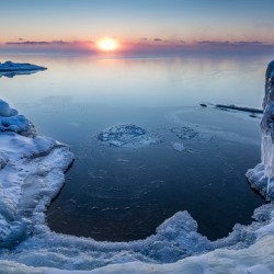 Lake Superior Winter Sunrise