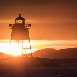 Grand Marais Minnesota Lighthouse Sunset