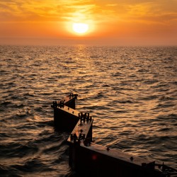 Point Betsie Sunset Over Lake Michigan
