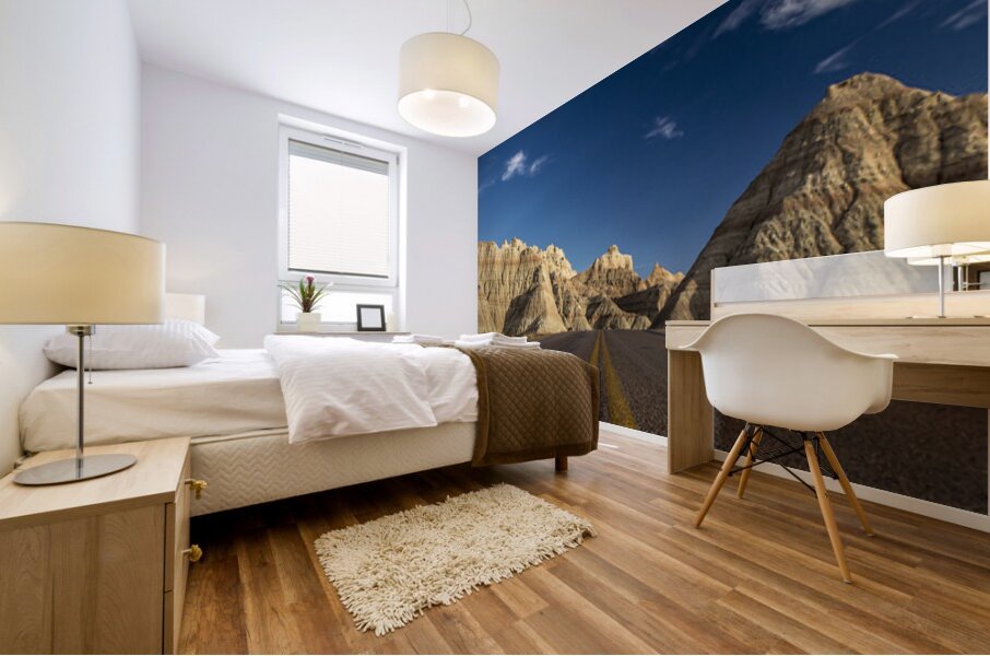 Badlands Freeway Vertical Mural print