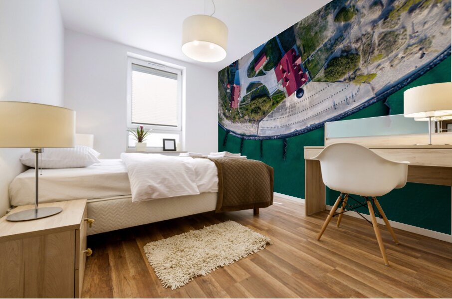 Point Betsie Michigan From Above Mural print