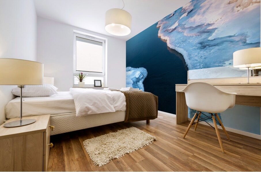 Sunrise on Ice Mural print