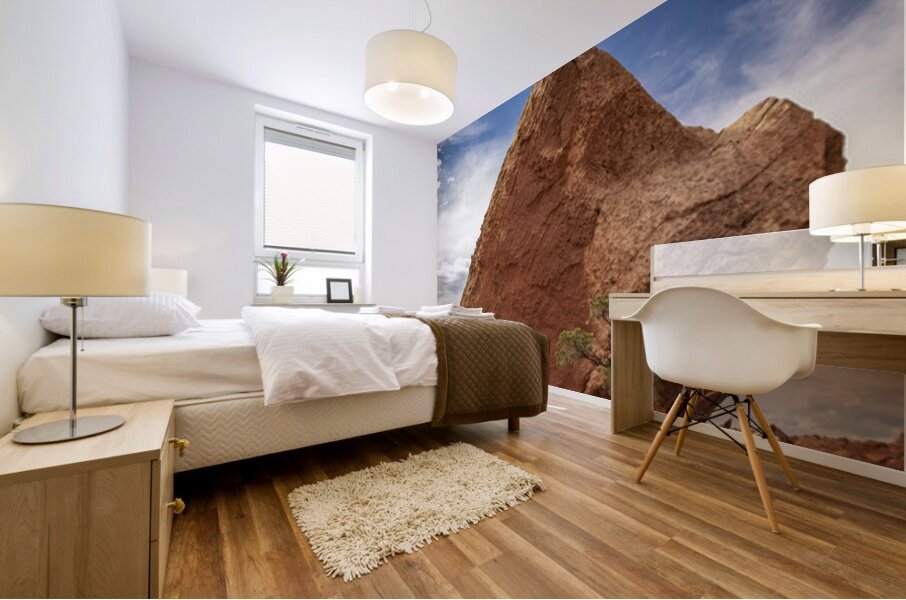 Tilted Rock Mural print