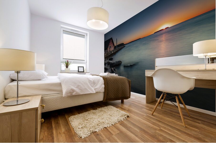 Door County Sunset Mural print