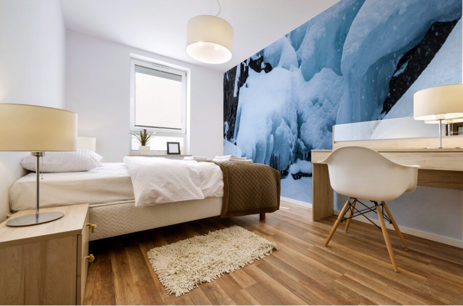 Lake Superior Ice Cavern Mural print