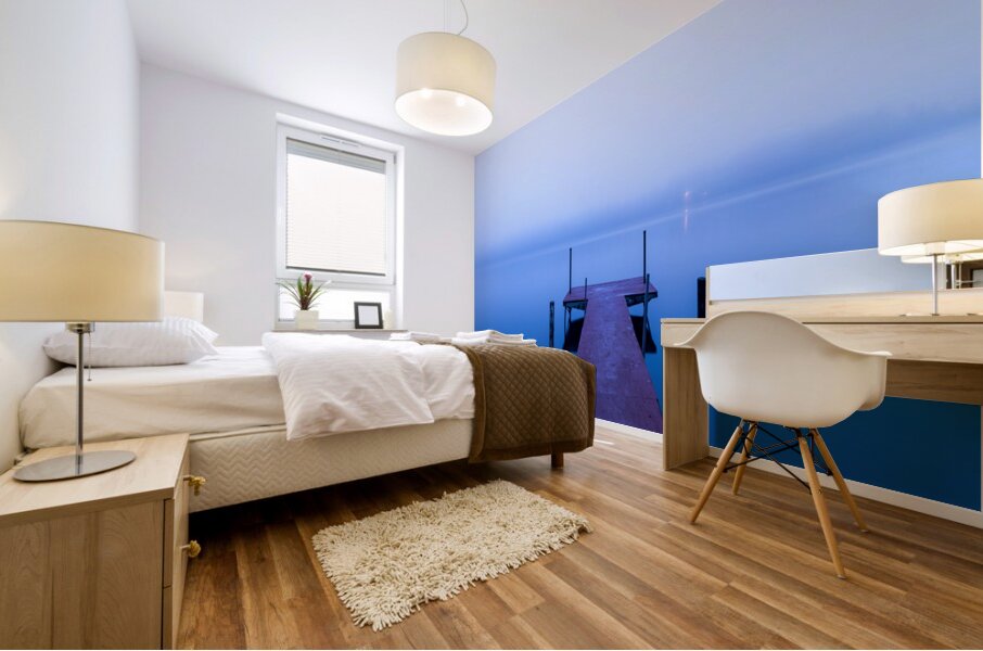 Minnesota Lake Dock Mural print