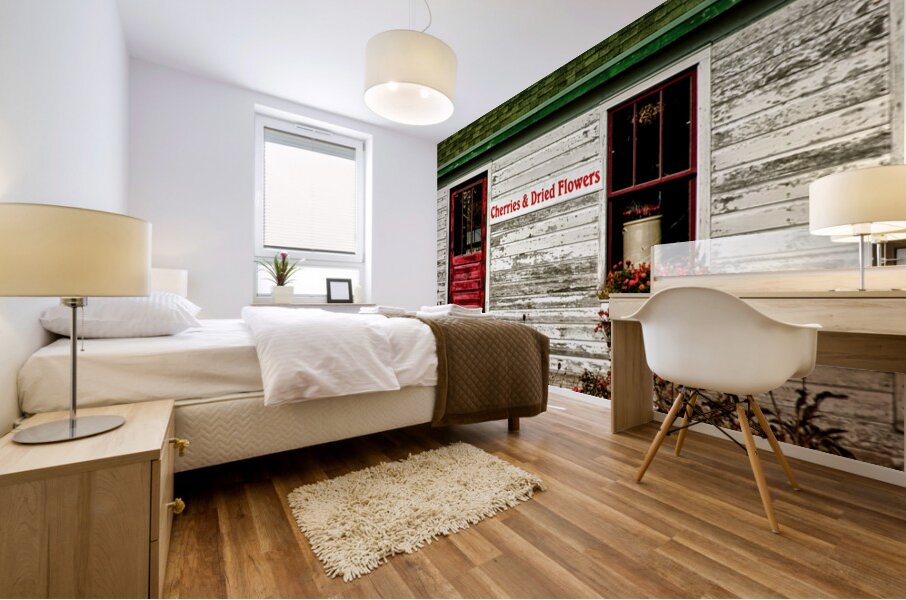 Door County Wisconsin Cherries Mural print