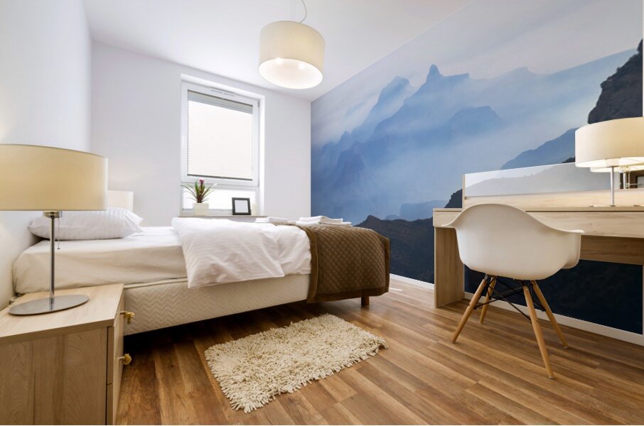 Blue Morning over the Grand Canyon Mural print