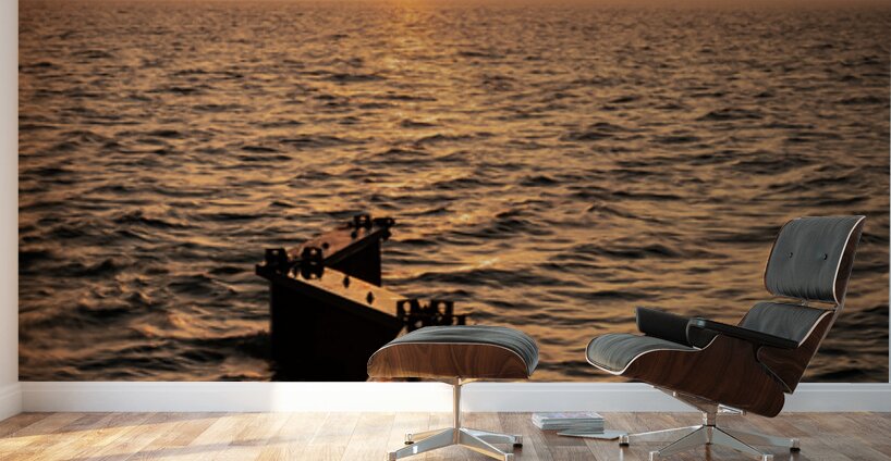 Point Betsie Sunset Over Lake Michigan Wall Murals