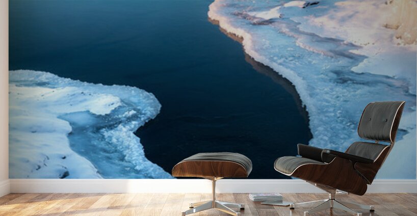 Sunrise on Ice Wall Murals