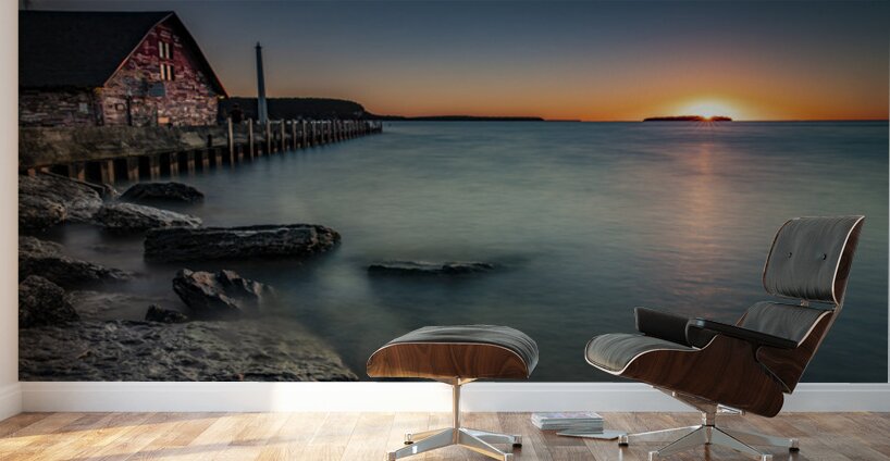 Door County Sunset Wall Murals
