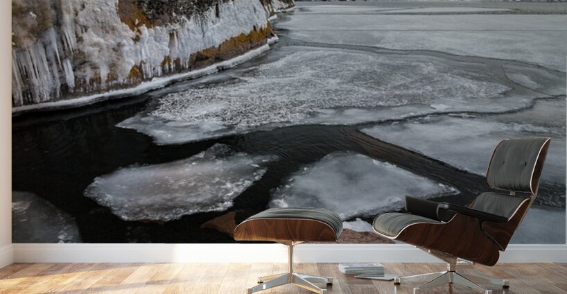 Pancake Ice on Lake Superior Wall Murals