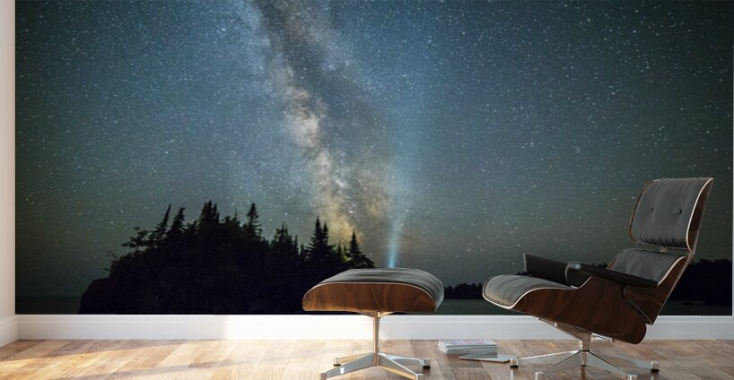 Milky Way Over Lake Superior Wall Murals