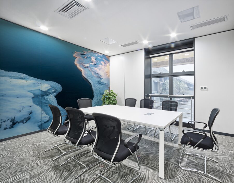 Sunrise on Ice Wall Printing